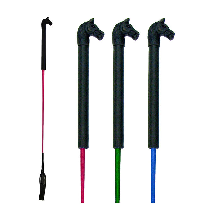 Intrepid Horse Head Handle Riding Crop image number null