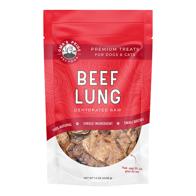 Oma's Pride Dehydrated Raw Beef Lung - 1.5 oz image number null