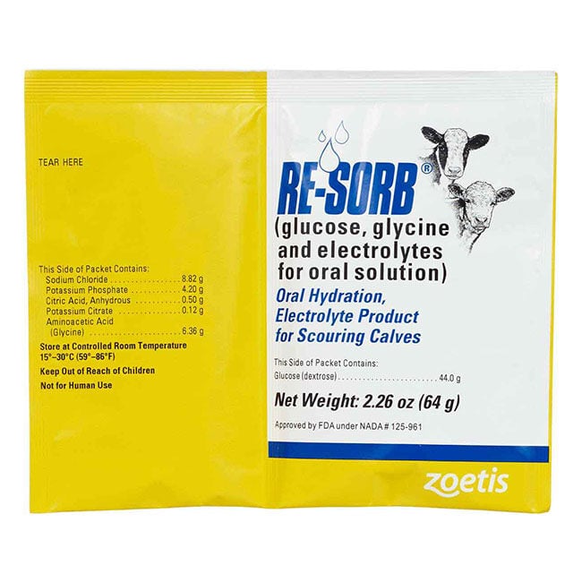 Zoetis Re-Sorb Calf Electrolyte image number null
