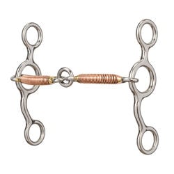 Weaver Equine All Purpose Bit with Sweet Iron Copper Wire Mouth & Center Ring - Closeout