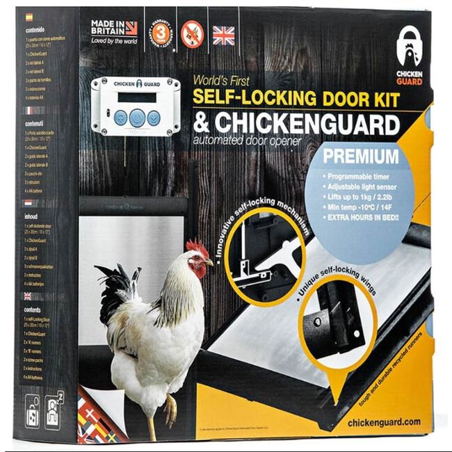 ChickenGuard Self-Locking Door Kit & Automated Door Opener image number null