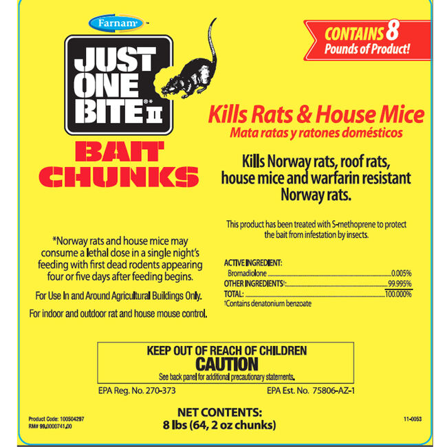 Just One Bite II Bait Chunks Rodent Control image number null