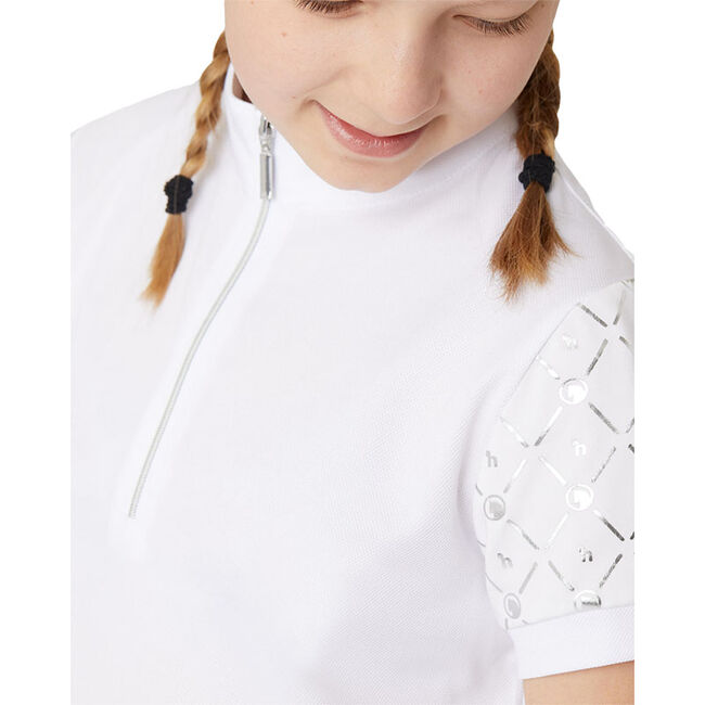 Horze Kids' Fia Training and Show Shirt - White - Closeout image number null