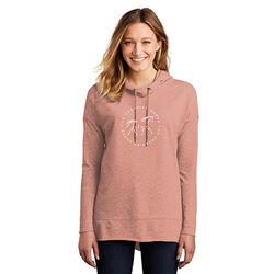 The Cheshire Horse Women's Hoodie Shirt - Nostalgia Rose Heather