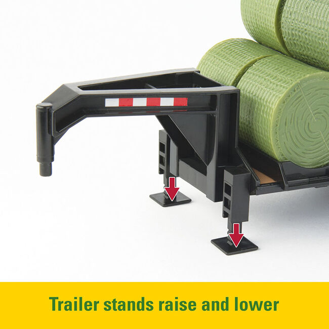 TOMY John Deere 1:32 Scale Round Bale Haying Set image number null