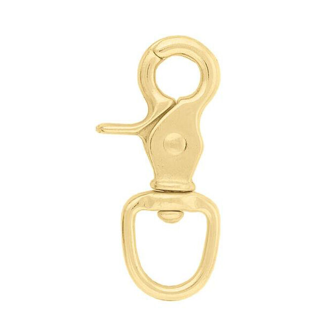 Flat Swivel Snap Brass image number null