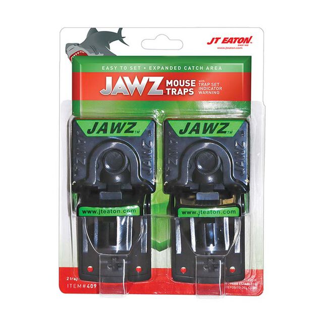 JT Eaton JAWZ Plastic Mouse Traps - 2-Pack image number null