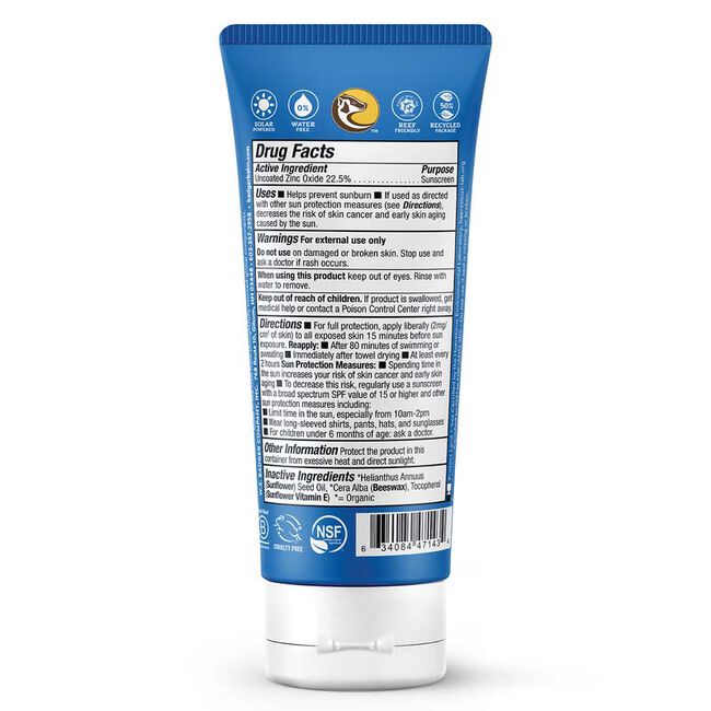 Badger Sport Mineral Sunscreen Cream - SPF 40 - 2.9 oz image number null