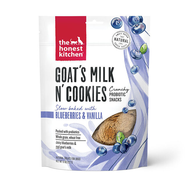 The Honest Kitchen Goat's Milk N' Cookies Probiotic Dog Treats - Blueberry & Vanilla image number null