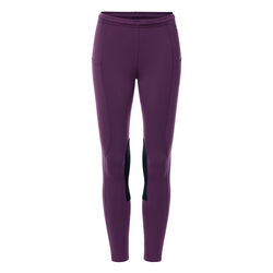 Kerrits Kids' Performance Knee Patch Pocket Riding Tight - Velvet Plum