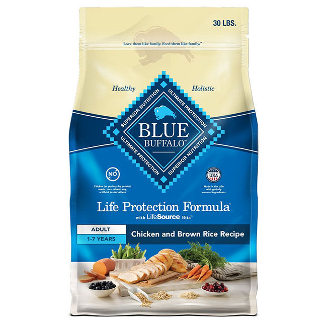Blue Buffalo Life Protection Formula Adult Chicken & Brown Rice Recipe Dry Dog Food image number null