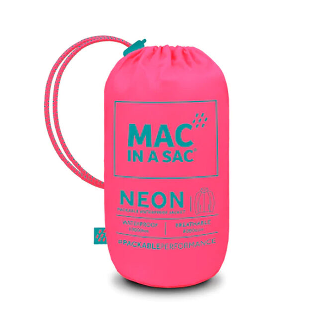 Mac in a Sac Unisex Origin II Packable Waterproof Jacket - Neon Pink image number null