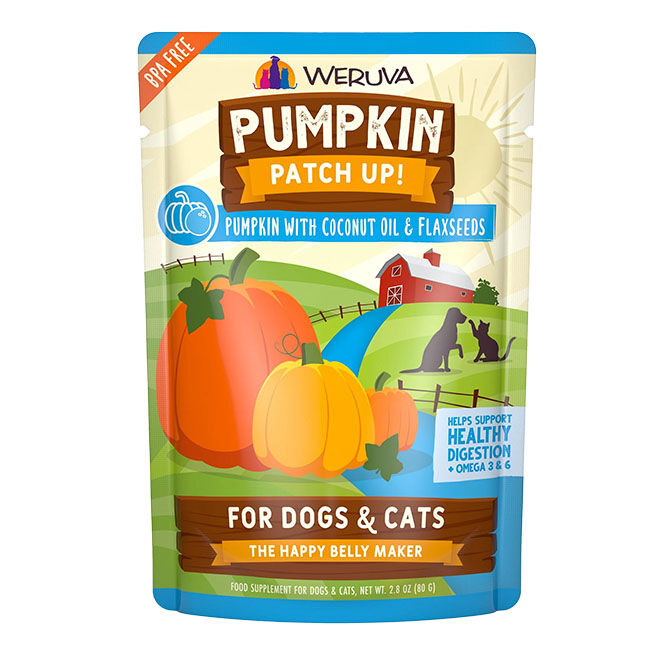 Weruva Pumpkin Patch Up Pumpkin w/ Coconut Oil & Flaxseeds Supplement for Cats & Dogs - 1.05 oz image number null