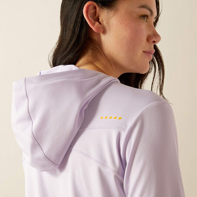 Ariat Women's Rebar Sunblocker Hooded T-Shirt - Pastel Lilac image number null
