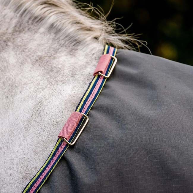 Horseware Amigo Hero Ripstop Turnout (0g Light) - Shadow/Rose & Navy - Closeout image number null