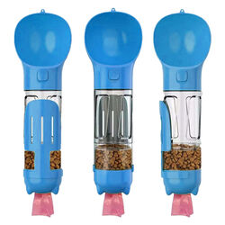 Goo-eez 4-in-1 Pet Water Bottle, Treat Holder, Scooper, and Bag Dispenser