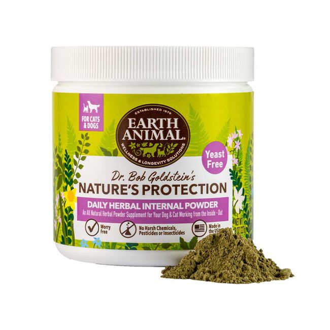 Earth Animal Flea & Tick Herbal (Yeast Free) Internal Powder for Dogs & Cats  image number null