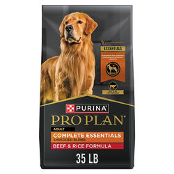 Purina Pro Plan Complete Essentials Dog Food - Shredded Blend - Beef & Rice with Probiotics