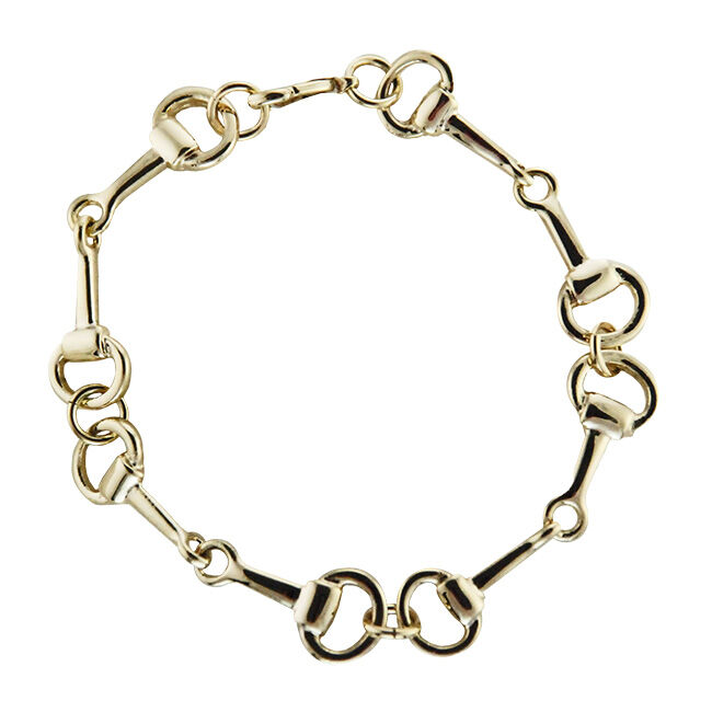 Finishing Touch of Kentucky Bracelet - Snaffle Bit - 14kt Gold Plate image number null