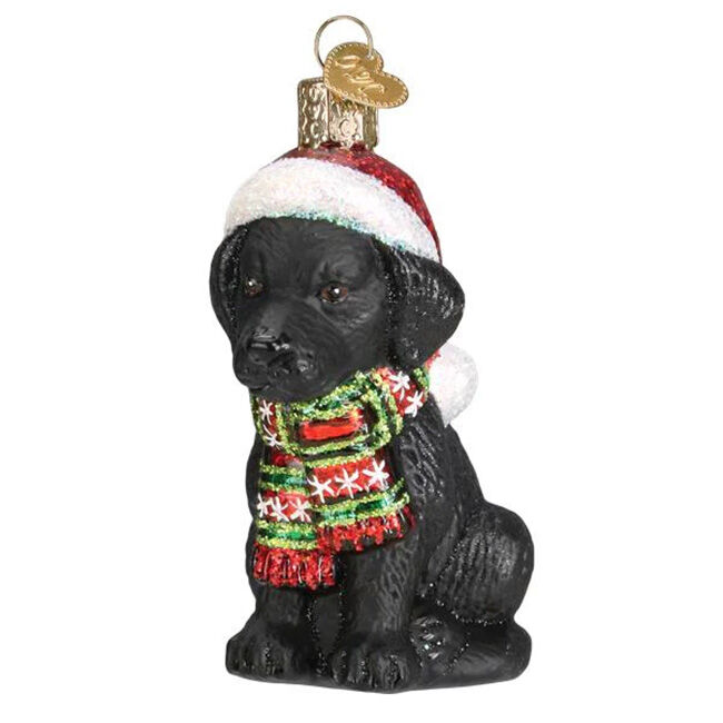 Old World Christmas Ornament - Black Labrador Puppy image number null