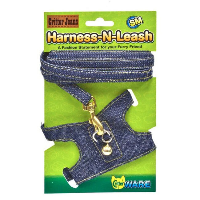 Ware Pet Products Critter Jeans - Small Animal Harness and Leash image number null