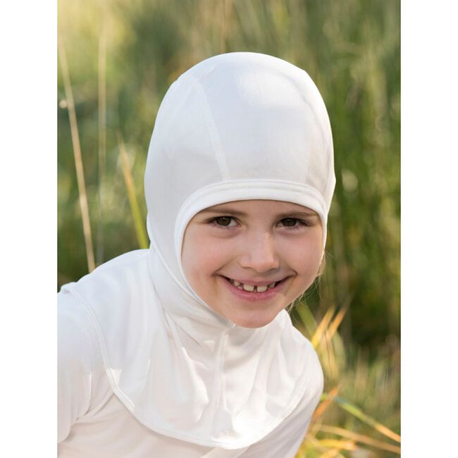 Ruskovilla Kids' 100% Organic Silk Balaclava - White image number null