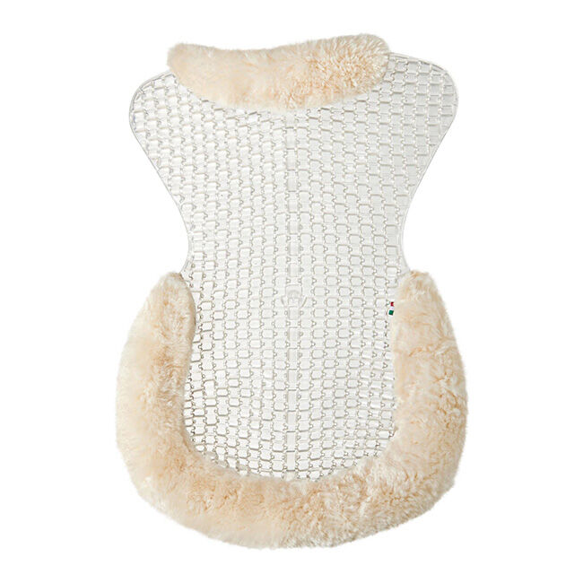 Acavallo Respira Gel & Sheepskin Non-Slip Cut-Out Flat Pad image number null