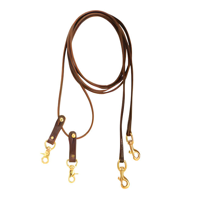 Tory Leather Pulley Leather Draw Reins image number null