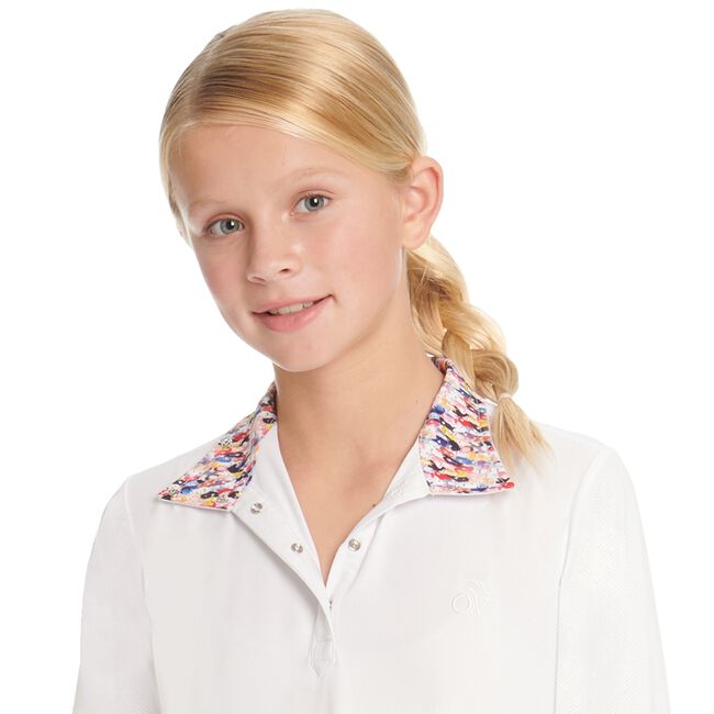Ovation Ellie Kids' Tech Show Shirt - OMG Ponies image number null