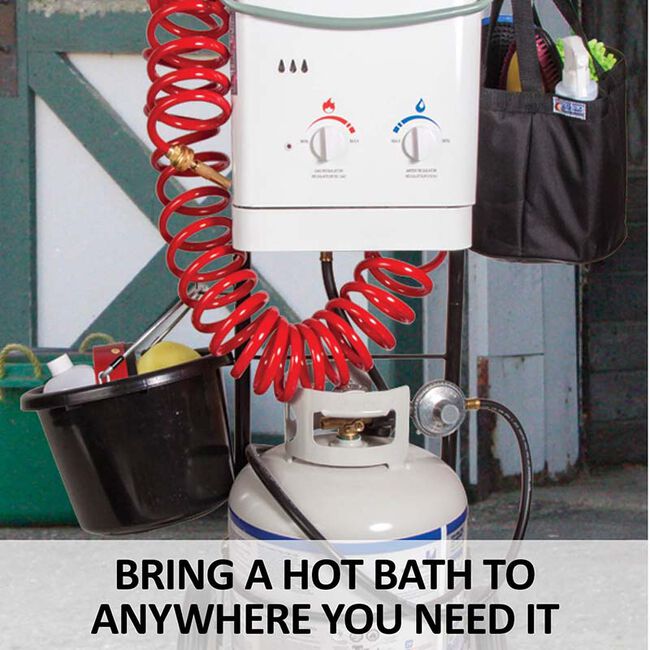 InstaHot Portable Equine Washing System with Cart and Basket The