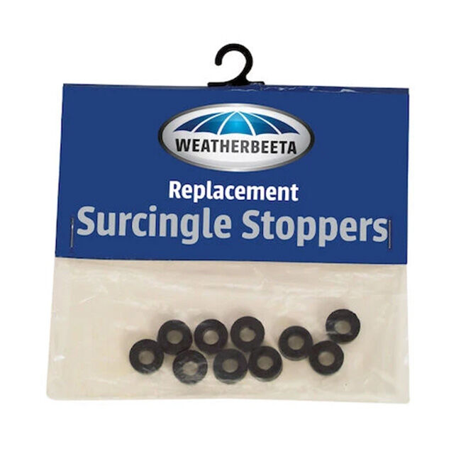 WeatherBeeta Replacement Rubber Surcingle Stoppers - Black - 10-Pack image number null