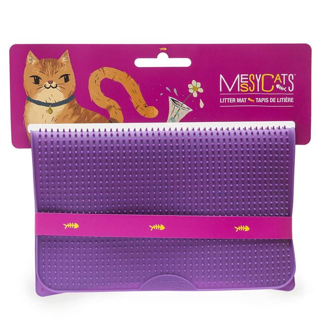 Messy Mutts Silicone Litter Mat Red image number null