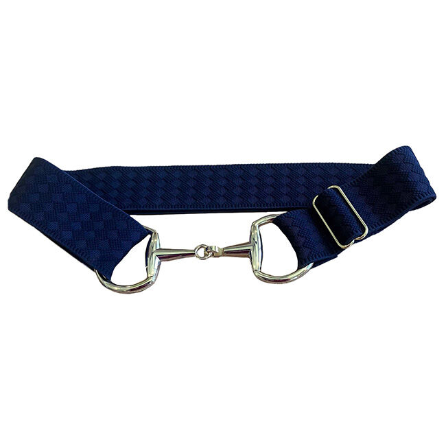 Anademi Stretch Belt with Silver-Tone Bit Buckle - Textures image number null