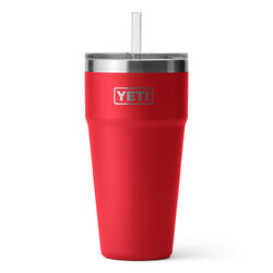 YETI Rambler 26 oz Stackable Cup with Straw Lid - Rescue Red