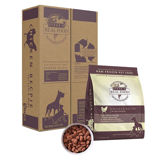 Steve's Raw Frozen Chicken Recipe Dog & Cat Food - Nuggets image number null