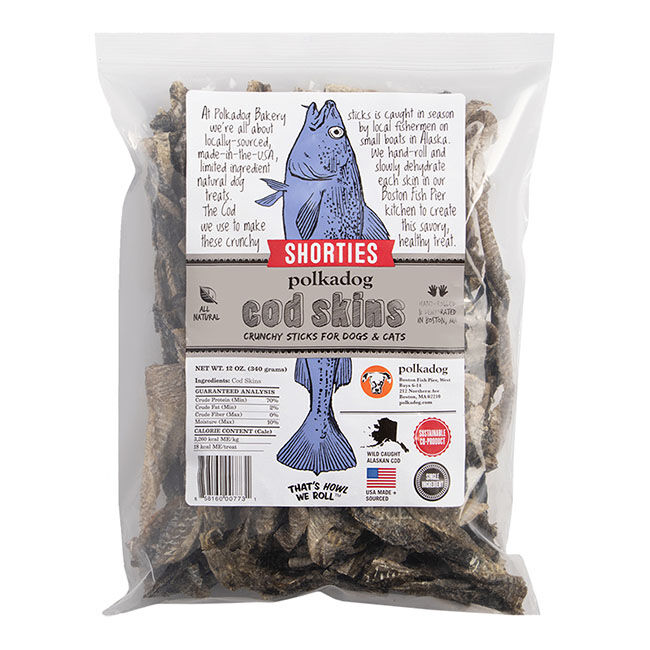 Polkadog Cod Skin Shorties - Crunchy Sticks for Dogs & Cats image number null