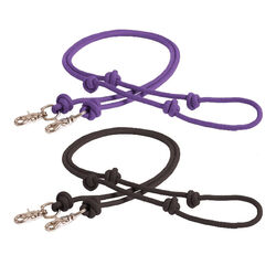 Tory Leather Poly Rope Knotted Barrel Rein