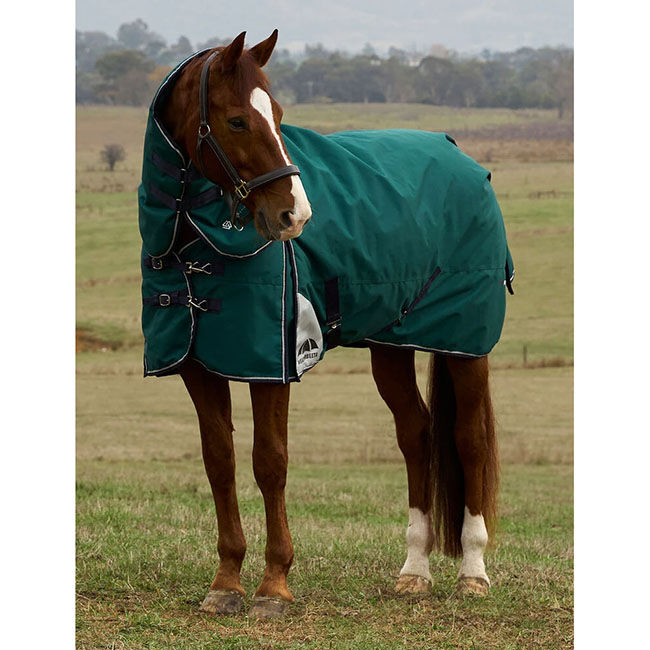 WeatherBeeta ComFiTec Plus Dynamic Turnout Detach-A-Neck (360 g) - Forest Green/Navy image number null