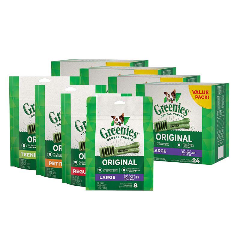 Greenies original dental dog treats clearance