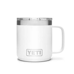 YETI 10 oz Rambler Stackable Mug with Magslider Lid - White