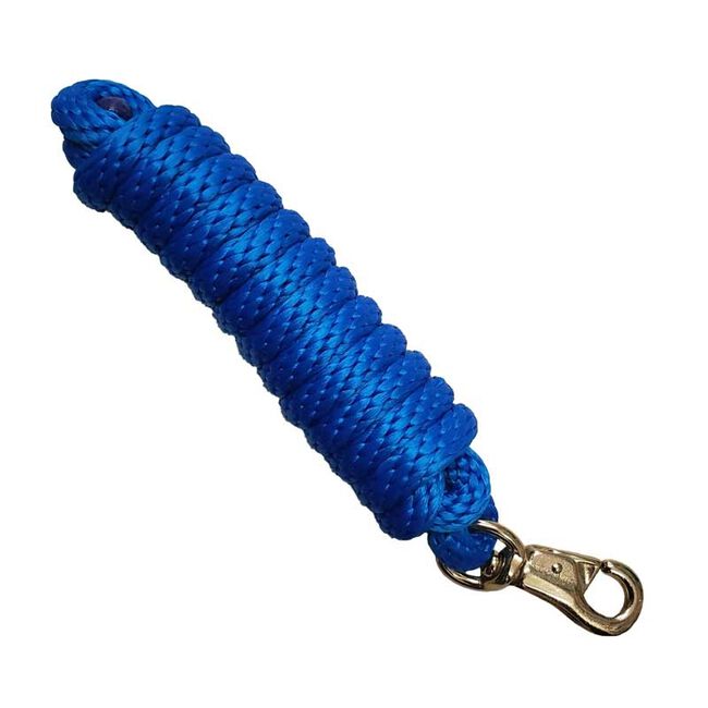 Hamilton Products 10' Poly Lead Rope with Bull Snap - Blue image number null