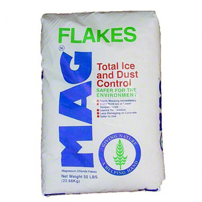 Midwest Salt Magnesium Chloride Ice & Dust Control Flakes - 50lb image number null