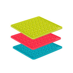 Messy Mutts 8" x 8" Silicone Therapeutic Lick Mat - Assorted Colors