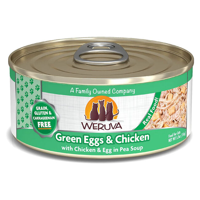 Weruva Classic Cat Food - Green Eggs & Chicken with Chicken & Egg in Pea Soup - 5.5 oz image number null