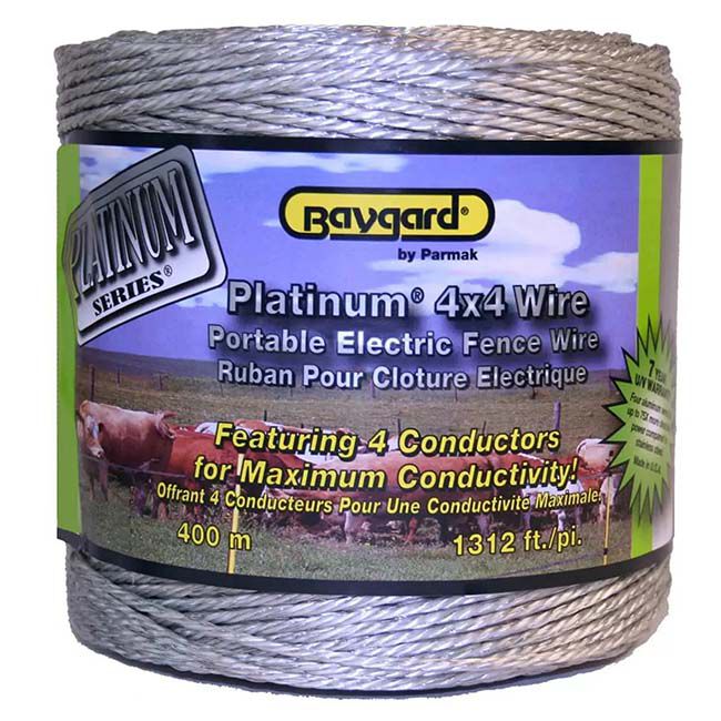 Baygard Platinum 4 x 4 Electric Fence Wire image number null
