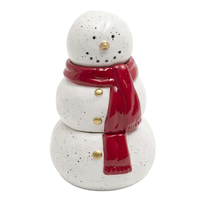 Gerson Snowman Christmas-Scented Stackable Candle image number null