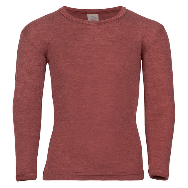 Engel Kids' Wool/Silk Blend Long-Sleeve Shirt - Copper image number null