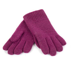 Janus Kids' 100% Wool Gloves - Purple