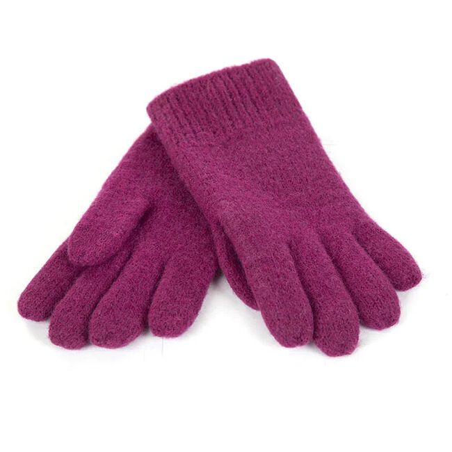 Janus Kids' 100% Wool Gloves - Purple image number null