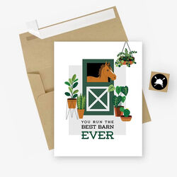 Hunt Seat Paper Co. Card - Best Barn Ever